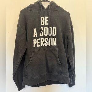 Black Hoodie with Positive Message